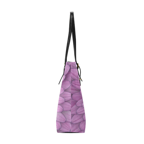 pink flower spiral Euramerican Tote Bag/Small (Model 1655)