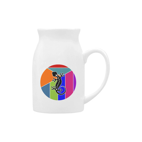 Modern Geometric Mosaic Contrast Gecko Milk Cup (Large) 450ml