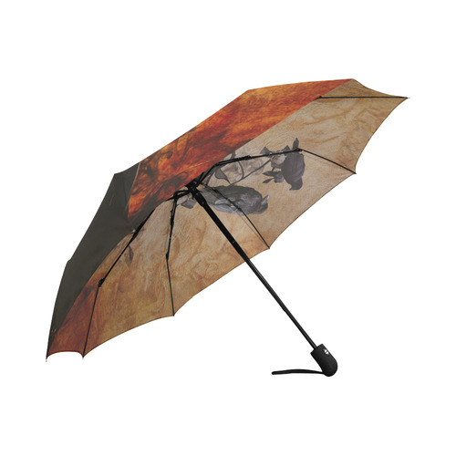 Crow Woman in Modern Times as Spirit Guide Auto-Foldable Umbrella (Model U04)
