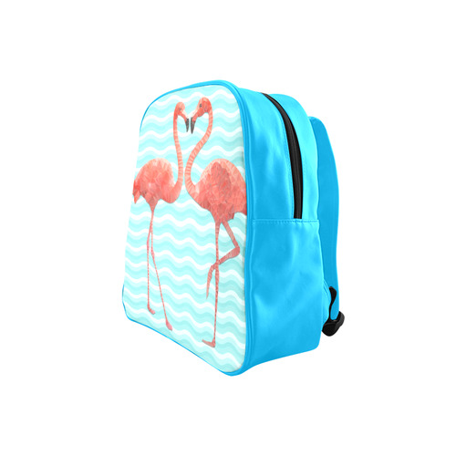 flamingo love School Backpack (Model 1601)(Small)