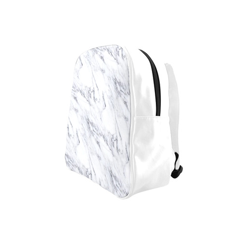 italian Marble,white,Trieste School Backpack (Model 1601)(Small)