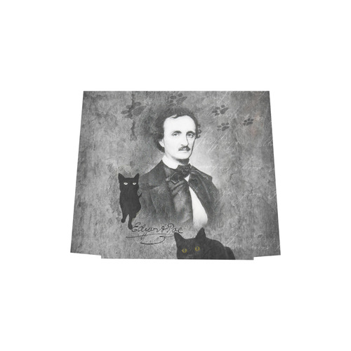 E.A. Poe - The Black Cat Vintage Collage Euramerican Tote Bag/Small (Model 1655)