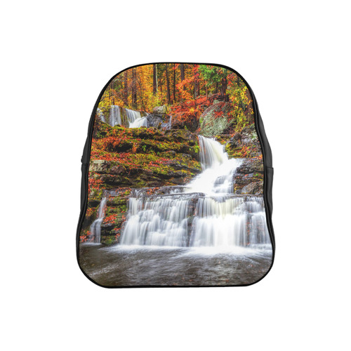 Autumn Waterfall School Backpack (Model 1601)(Small)