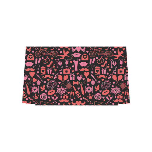 Pink Love Euramerican Tote Bag/Large (Model 1656)