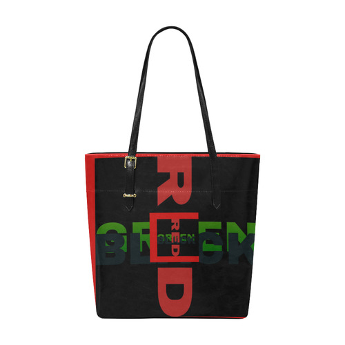 Red Black and green Euramerican Tote Bag/Small (Model 1655)