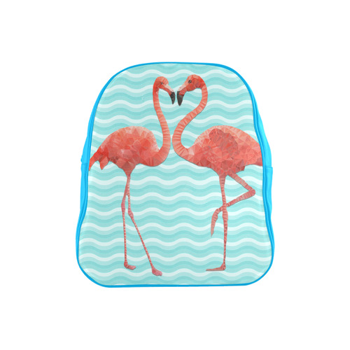 flamingo love School Backpack (Model 1601)(Small)