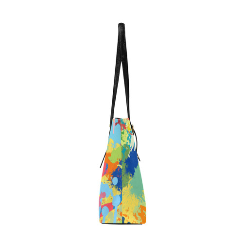 Horse Shape Template Colorful Splash Euramerican Tote Bag/Large (Model 1656)