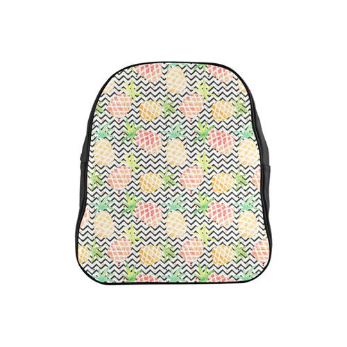 watercolor pineapple School Backpack (Model 1601)(Small)