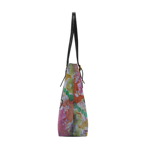 flower power skull Euramerican Tote Bag/Small (Model 1655)