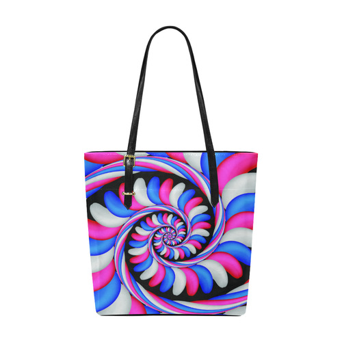 Candy Stripes Fractal Art Euramerican Tote Bag/Small (Model 1655)