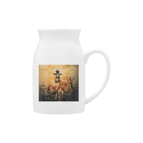 Funny, sweet giraffe Milk Cup (Large) 450ml