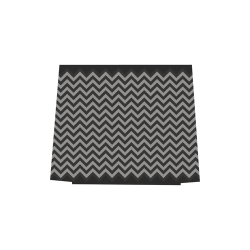 Chevron ZigZag black & white transparent Euramerican Tote Bag/Small (Model 1655)