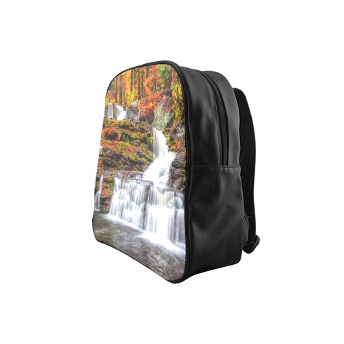 Autumn Waterfall School Backpack (Model 1601)(Small)