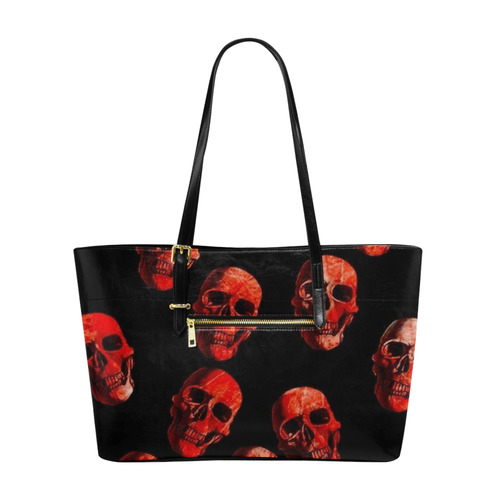 skulls red Euramerican Tote Bag/Large (Model 1656)