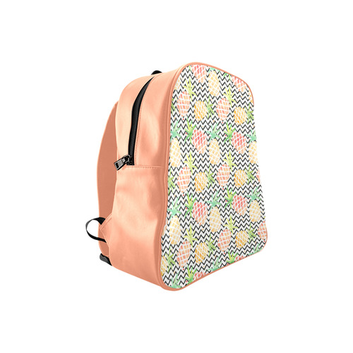 watercolor pineapple School Backpack (Model 1601)(Small)