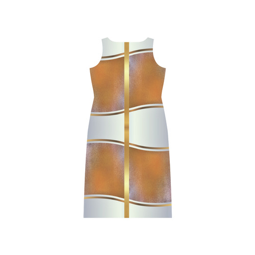 Dress In gold-Annabellerockz-2 Phaedra Sleeveless Open Fork Long Dress (Model D08)