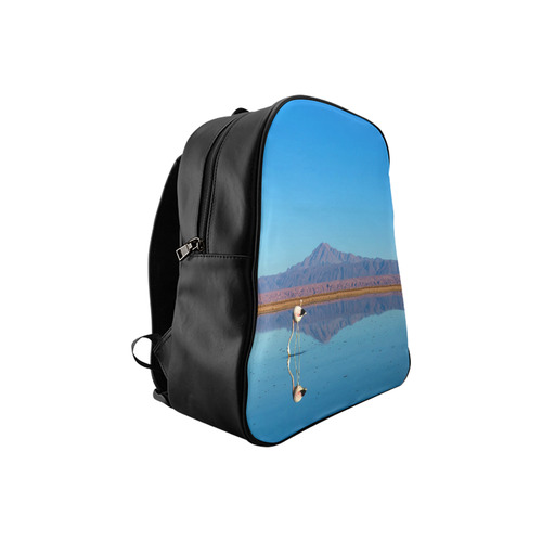 Mirrored Flamingo School Backpack (Model 1601)(Small)