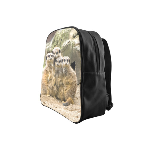 Family Pic,meerkats  by JamColors School Backpack (Model 1601)(Small)