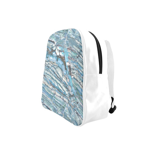 Italian Marble,Taekwood Blu, blue School Backpack (Model 1601)(Small)