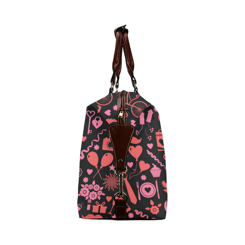 Pink Love Classic Travel Bag (Model 1643) Remake