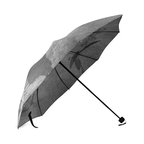 E.A. Poe - The Raven Vintage Collage Foldable Umbrella (Model U01)