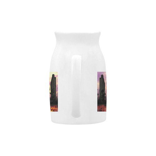 Wonderful fairy with foal in the sunset Milk Cup (Large) 450ml