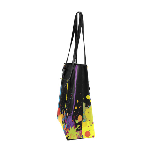 Crazy multicolored running SPLASHES Euramerican Tote Bag/Small (Model 1655)