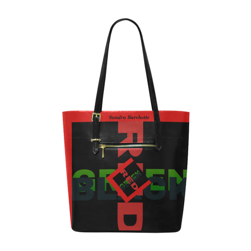 Red Black and green Euramerican Tote Bag/Small (Model 1655)