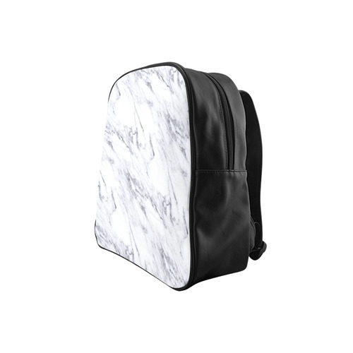 italian Marble,white,Trieste School Backpack (Model 1601)(Small)