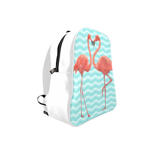 flamingo love School Backpack (Model 1601)(Small)