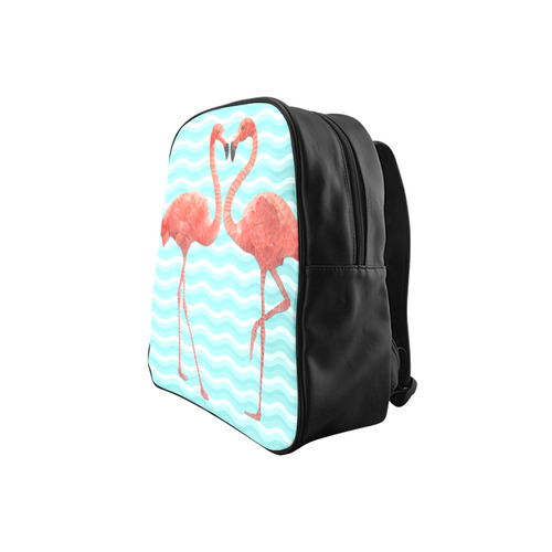 flamingo love School Backpack (Model 1601)(Small)