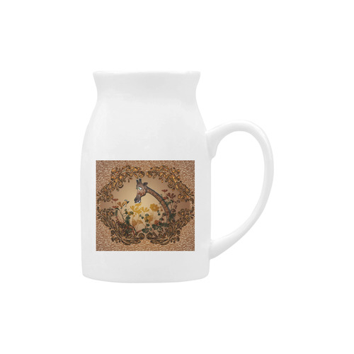 Sweet giraffe with bird Milk Cup (Large) 450ml