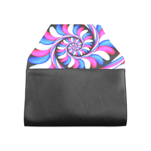 Candy Stripes Fractal Art Clutch Bag (Model 1630)