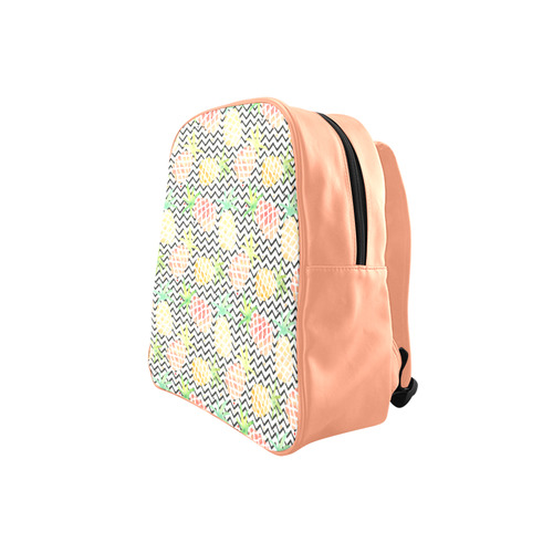 watercolor pineapple School Backpack (Model 1601)(Small)