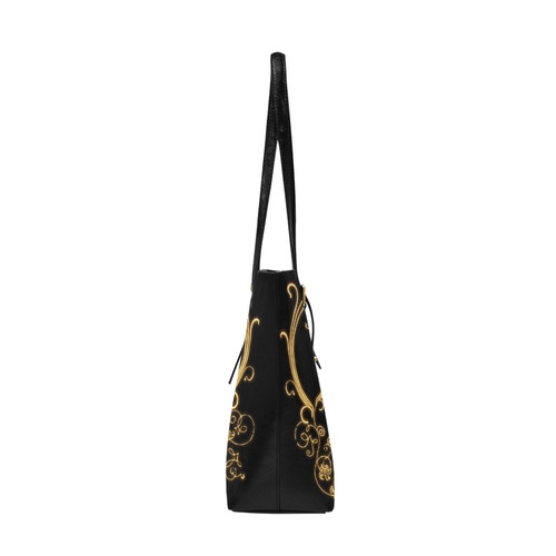 Awesome lion in gold and black Euramerican Tote Bag/Large (Model 1656)