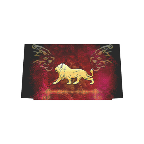 Golden lion on vintage background Euramerican Tote Bag/Large (Model 1656)
