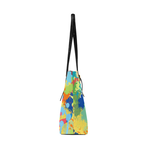 Horse Shape Template Colorful Splash Euramerican Tote Bag/Large (Model 1656)