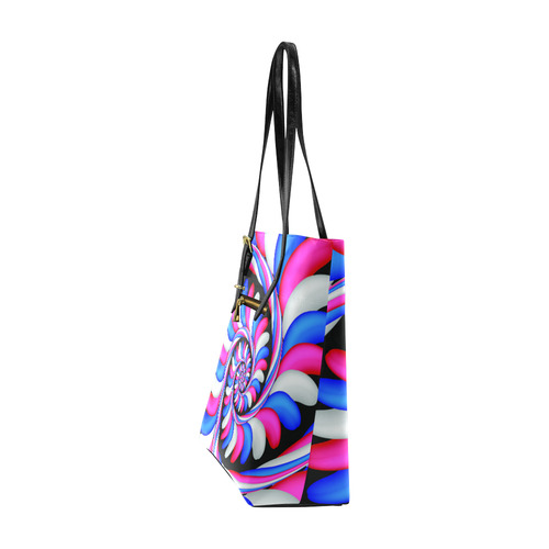 Candy Stripes Fractal Art Euramerican Tote Bag/Small (Model 1655)