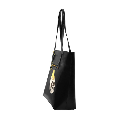 halloween - skull with candle Euramerican Tote Bag/Small (Model 1655)