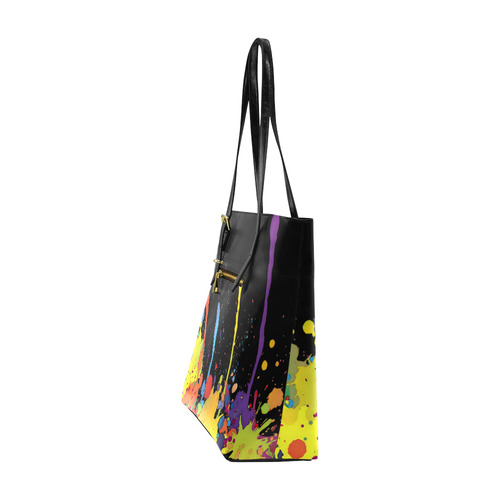 Crazy multicolored running SPLASHES Euramerican Tote Bag/Small (Model 1655)
