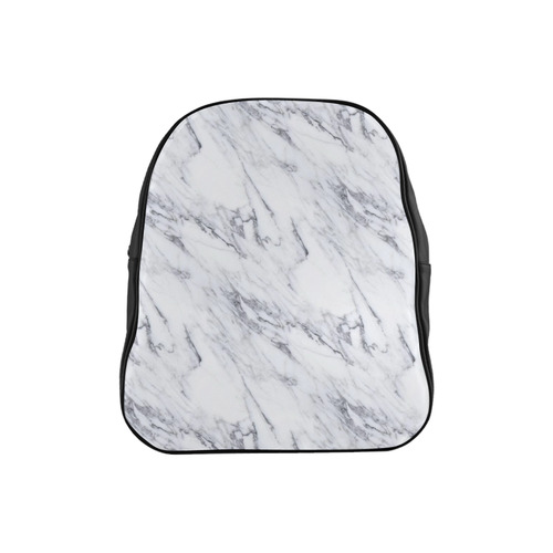italian Marble,white,Trieste School Backpack (Model 1601)(Small)
