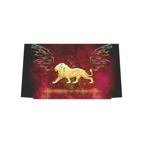 Golden lion on vintage background Euramerican Tote Bag/Large (Model 1656)