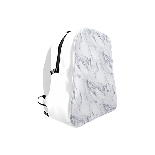 italian Marble,white,Trieste School Backpack (Model 1601)(Small)