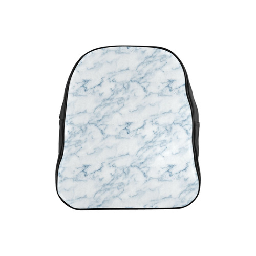 Italian Marble,Rimini Blu,white,blue School Backpack (Model 1601)(Small)