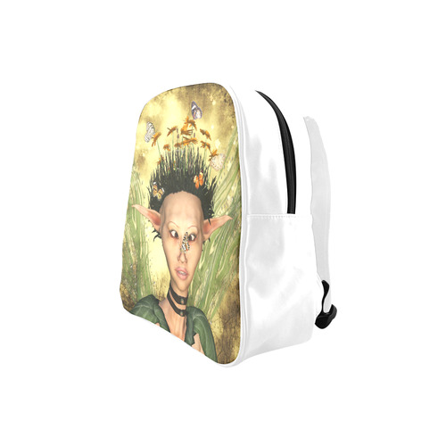 butterfly on my nose,fairy,elf School Backpack (Model 1601)(Small)