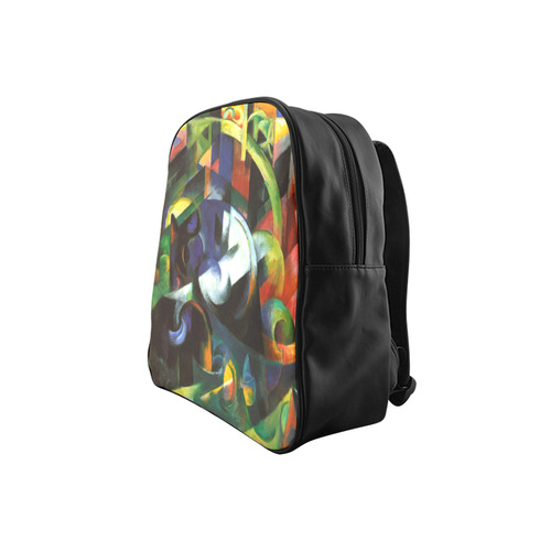 Picture With Cows by Franz Marc School Backpack (Model 1601)(Small)