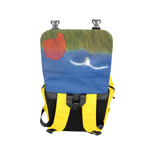 Wonderful Summer Dreaming with Poppy and Seagull Casual Shoulders Backpack (Model 1623)