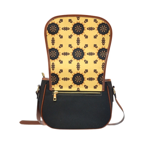 Zappy Mandala Saddle Bag/Small (Model 1649)(Flap Customization)