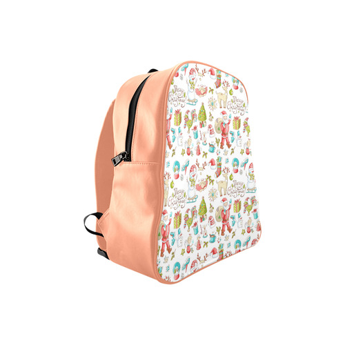 christmas doodles School Backpack (Model 1601)(Small)