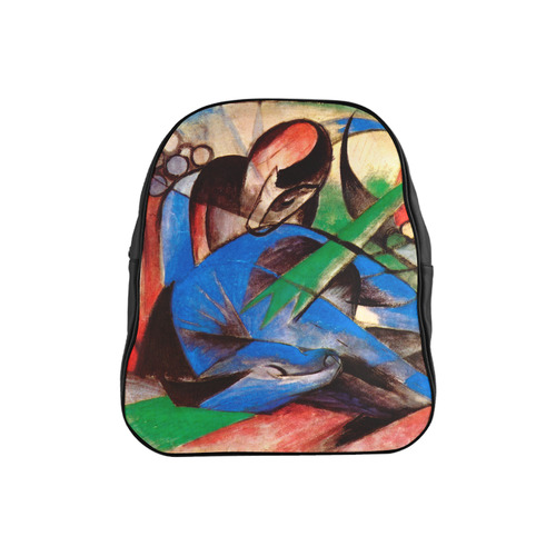 Dreaming Horse by Franz Marc School Backpack (Model 1601)(Small)